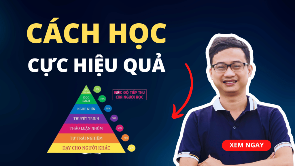 Bí Mật Giúp Học Tập Hiệu Quả 90% Nhờ Kim Tự Tháp Học Tập